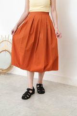 Pumkin skirt in pleats