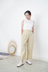 Light yellow summer trousers
