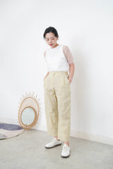 Light yellow summer trousers