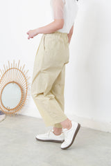 Light yellow summer trousers