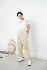 Light yellow summer trousers