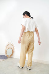 light yellow trousers