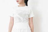 White tee top with paint