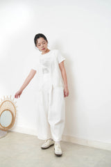 White tee top with paint