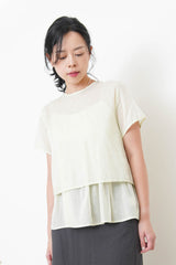 Light green linen set in 2 ways