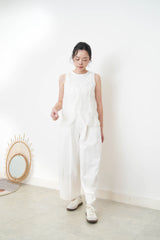White basic inner vest
