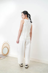 White basic inner vest