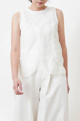 White basic inner vest