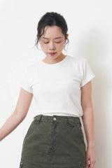 White detail summer tee