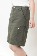 Army green skirt w/ pockets