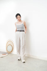 Cami vest w/ floral embroidery