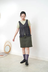 Army green skirt w/ pockets