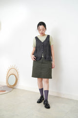Army green skirt w/ pockets