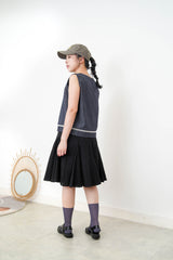 Denim vest w/ pocket