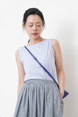 Pastel purple boat neck vest