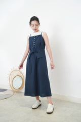 Navy cami dress w/ portable layering