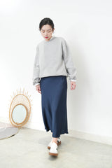 Grey pullover w/ white shirt layers