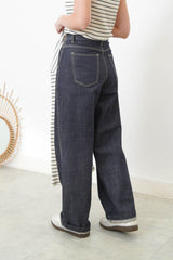 Dark navy classic straight cut jeans