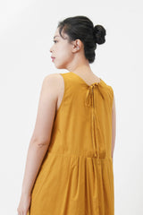 Mustard yellow summer dress