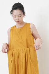 Mustard yellow summer dress