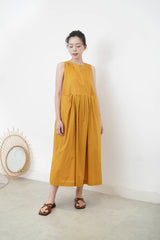Mustard yellow summer dress