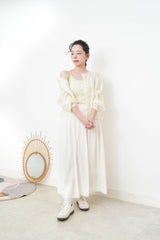 Butter yellow smooth soft outer w/ mesh collar