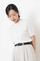 Leather woven belt