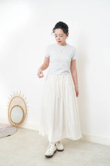 White stripes minimal cutting Tee
