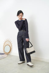 Navy double layerings top