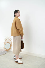 Caramel wool jacket w/ details button