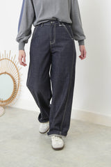 Dark navy classic straight cut jeans