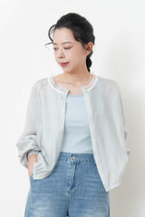 Cami vest w/ contrast trimming