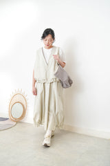 Ivory 2 ways tote bag