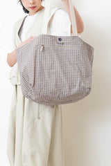 Ivory worker style vest w/ elastic hem