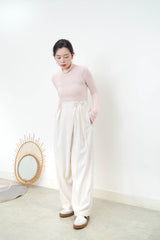 Soft pink turtle neck inner