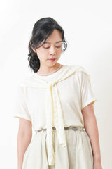 Ivory top w/ scarf set