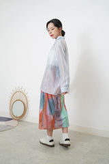 Painting skirt w/ adjustable waist