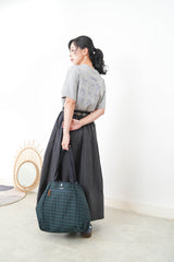 Navy 2 ways tote bag