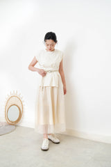 Silver buckle belt w/ knot style