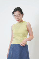 Mint vest w/ ribbon embroidery details