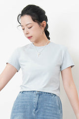 Blue stripes minimal cutting Tee