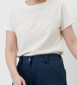 Ivory velvet tee top