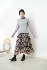 Grey vest w/ strings back details