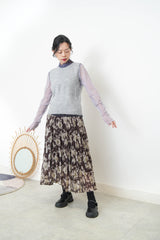 Grey vest w/ strings back details