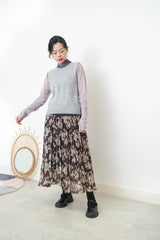 Grey vest w/ strings back details