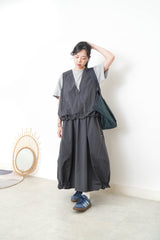 Navy 2 ways tote bag