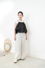 Black cloud shape 2 ways mesh cami