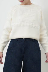 Ivory snowflake sweater