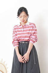 Pink polo vintage top