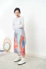 Painting skirt w/ adjustable waist